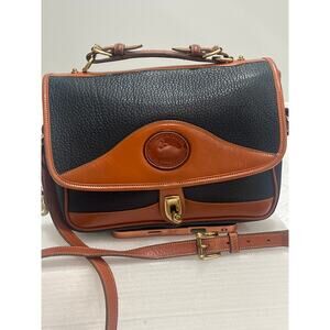 Dooney & Bourke Vintage Carrier Shoulder & Handbag – Classic Leather Purse Blue